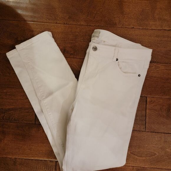 Ecru Martin 5 Pocket White Jeans Size 10 - Picture 7 of 7